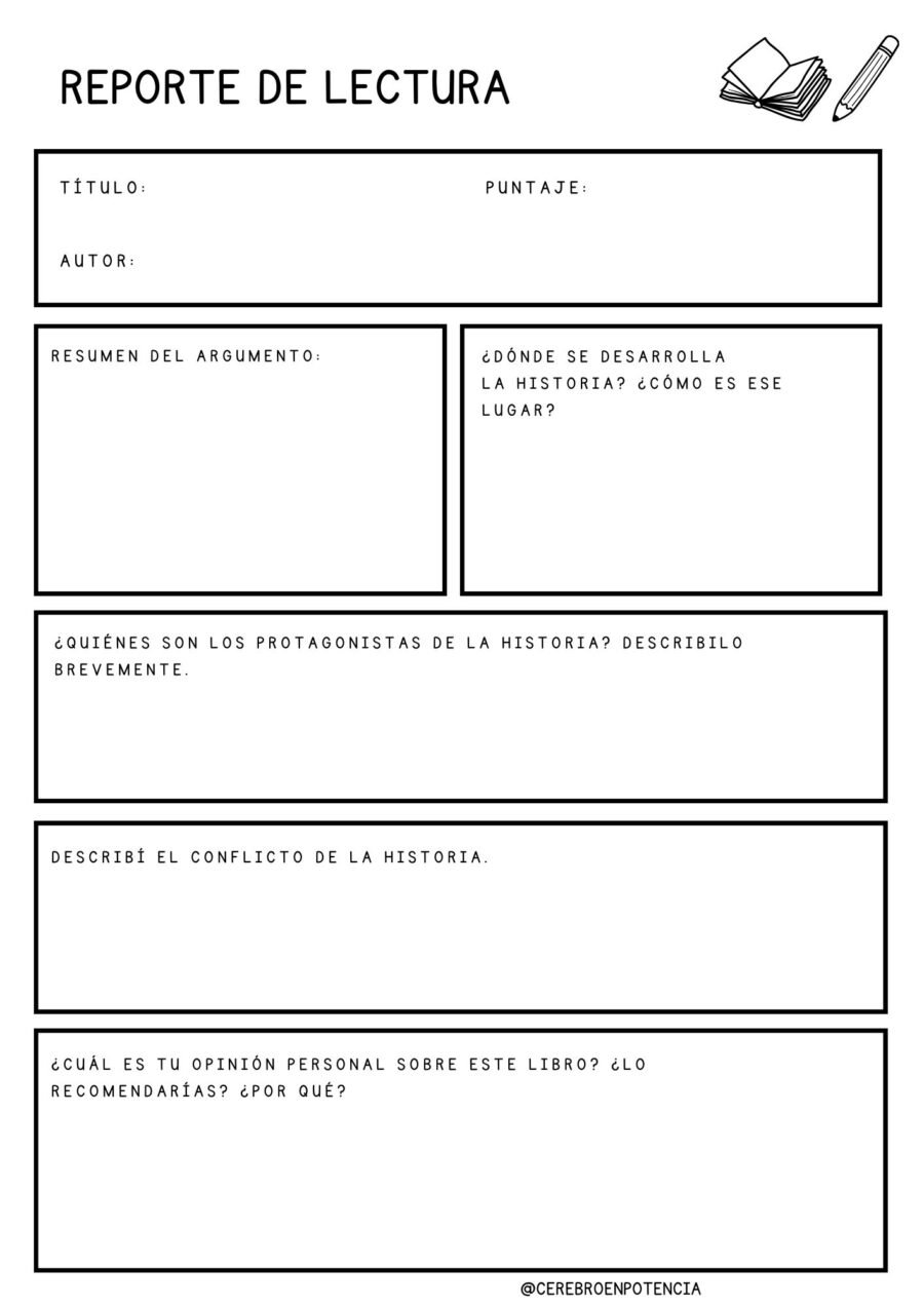 Reporte de Lectura: 6 fichas distintas – vista 2