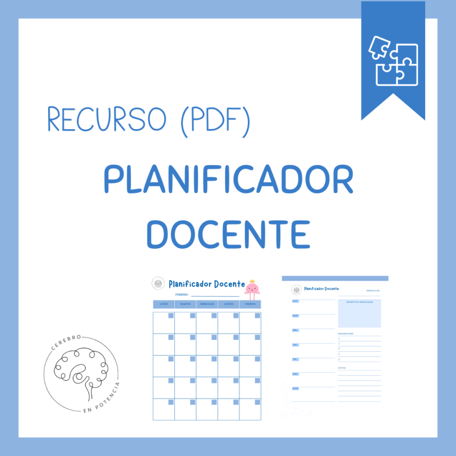 Tapa del Planificador Docente: 56 páginas