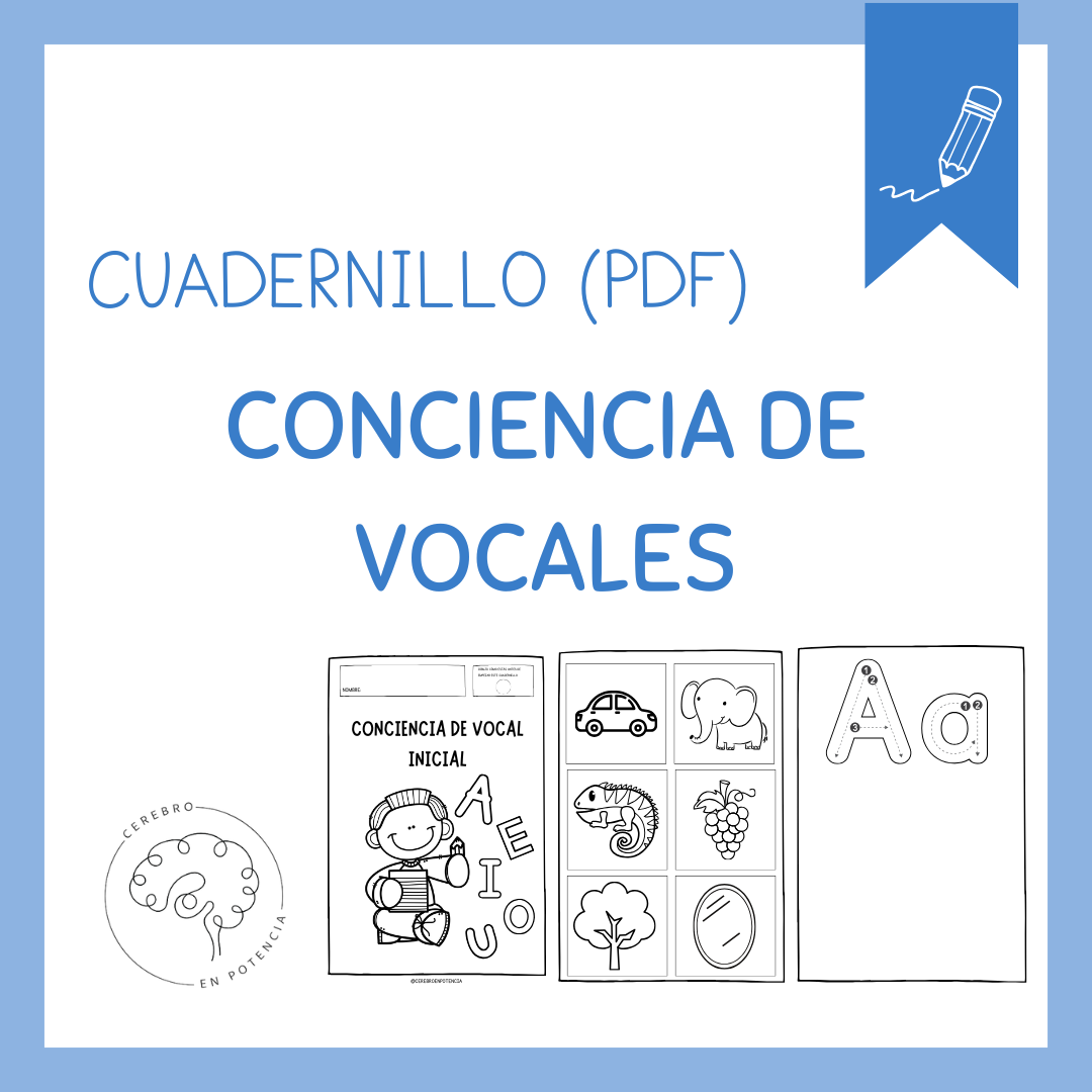 Cuadernillo: Conciencia de vocal inicial