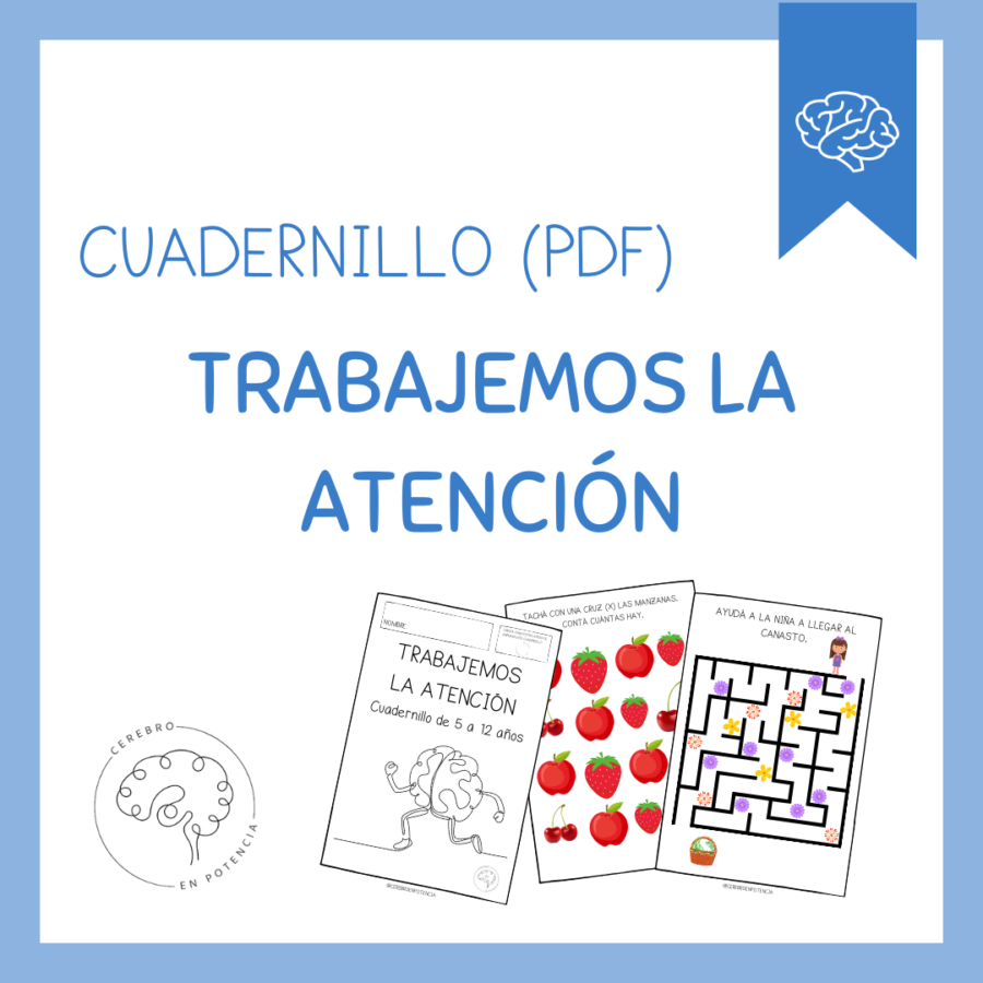Tapa del Cuadernillo: Trabajemos la Atención